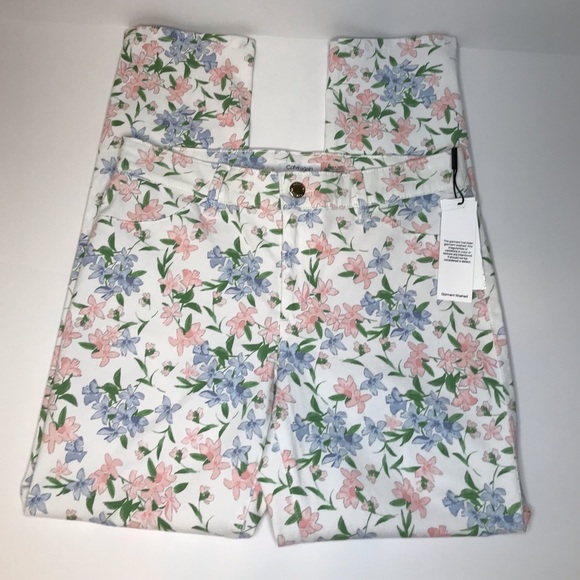 Calvin Klein High-Rise Straight Floral Women’s Jeans/Pants - 6 - Picture 6 of 15